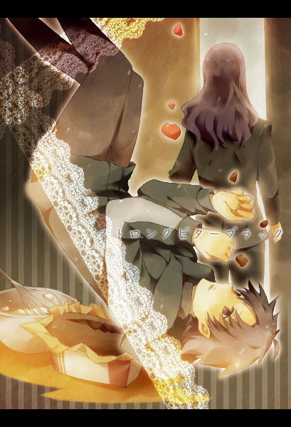 2boys, berserker_(fate/zero), black_hair, cooking, fate/zero, fate_(series), from_behind, hood