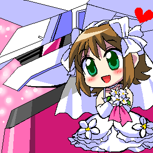 blush, bride, dress, heart, idolmaster, idolmaster_xenoglossia, imber, lowres