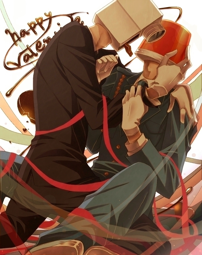2boys, camcorder, chocolate, chocolate_heart, formal, gloves, happy_valentine, heart