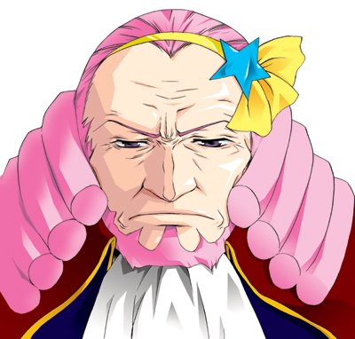 1boy, charles_di_britannia, code_geass, curly_hair, drill_hair, frown, lowres, mahou_no_princess_minky_momo
