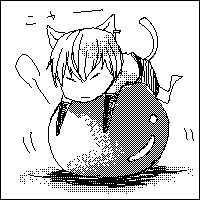ball, catboy, galerians, rion, roll