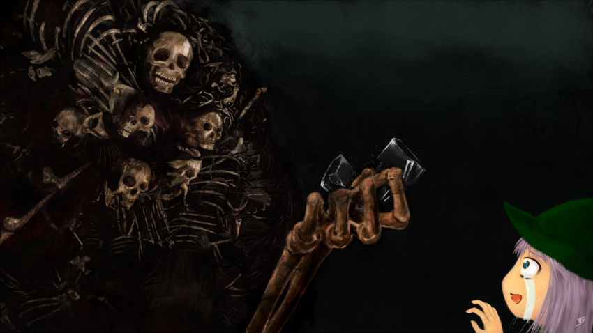 1girl, card_crusher, crush, crushing, dark_souls, from_software, game_console, gravelord_nito