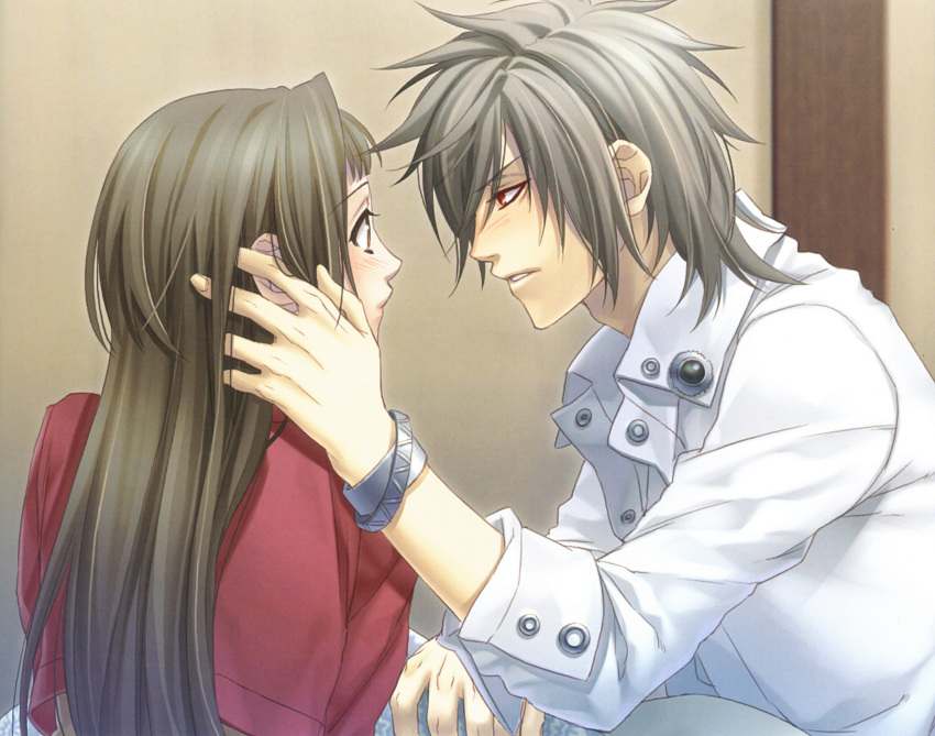 brown_hair, hiiro_no_kakera, kasuga_tamaki, kazuki_yone, kutani_ryou, red_eyes