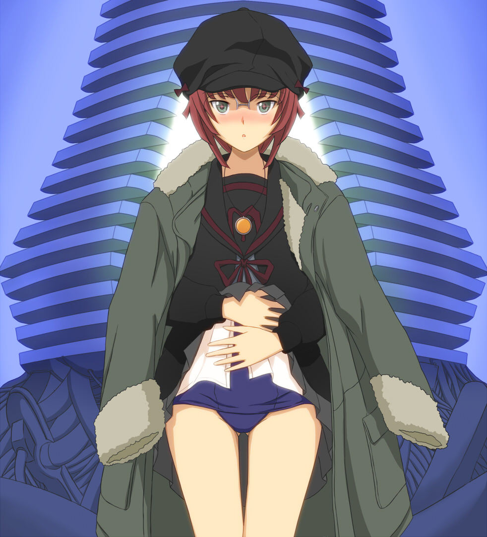 1girl, amagami, bakemonogatari, crossover, darker_than_black, fusion, glasses, green_eyes
