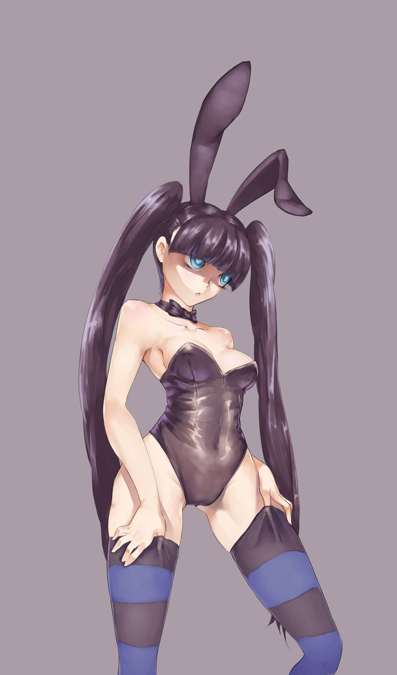 1girl, alternate_hairstyle, animal_ears, artist_request, bangs, black_light, blue_eyes, blue_hair