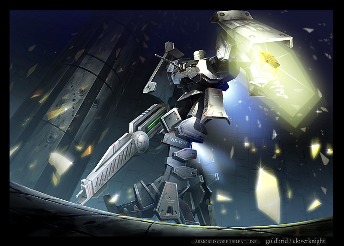 armored_core, armored_core:_silent_line, armored_core_3, biped, energy_gun, from_software, laser_rifle, mecha