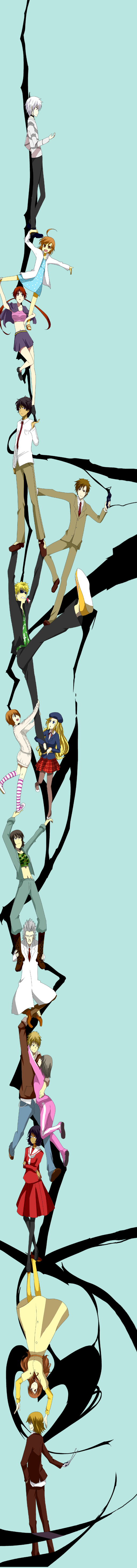 6+boys, 6+girls, absurdres, accelerator, ao-mio, bad_id, durarara!!, etzali, frenda_seivelun, hamazura_shiage, highres, kakine_teitoku, kinuhata_saiai, last_order, long_image, megumi_teshio, mugino_shizuri, multiple_boys, multiple_girls, musujime_awaki, parody, professor_(index), takitsubo_rikou, tall_image, teshio_megumi, to_aru_kagaku_no_railgun, to_aru_majutsu_no_index, trust_me, tsuchimikado_motoharu, unabara_mitsuki, xochitl