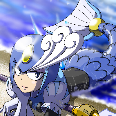 capcom, lowres, mermaid, monster_girl, napo, rockman, sand, splash_woman