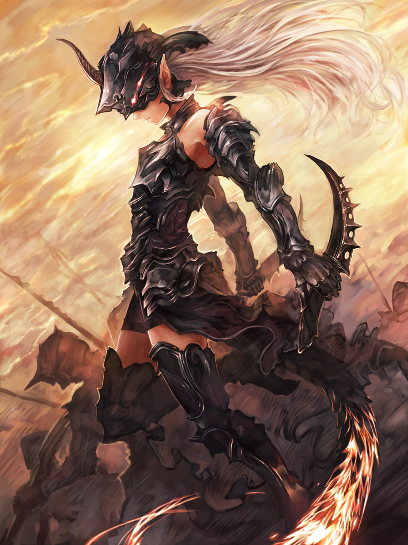 1girl, armor, dual_wielding, elf, epic, fantasy, gauntlets, greaves