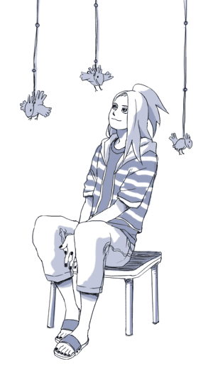 1boy, deidara, mare_(artist), naruto, naruto_shippuuden, solo