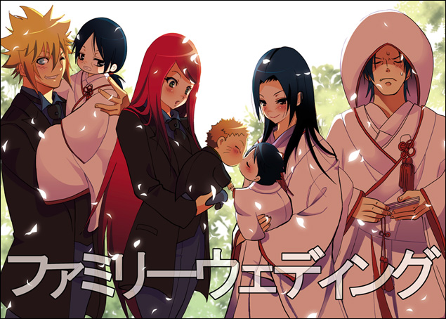 2girls, 4boys, age_difference, angry, artist_request, baby, black_eyes, black_hair