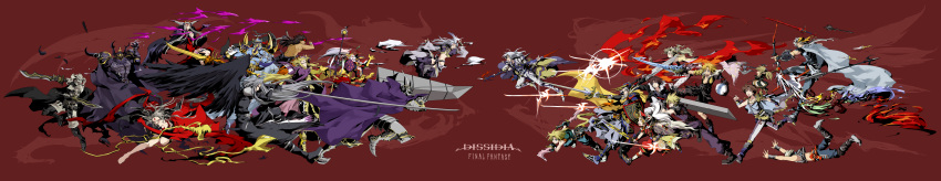 5girls, 6+boys, absurdres, alternate_color, alternate_form, armor, axe, bow_(weapon)
