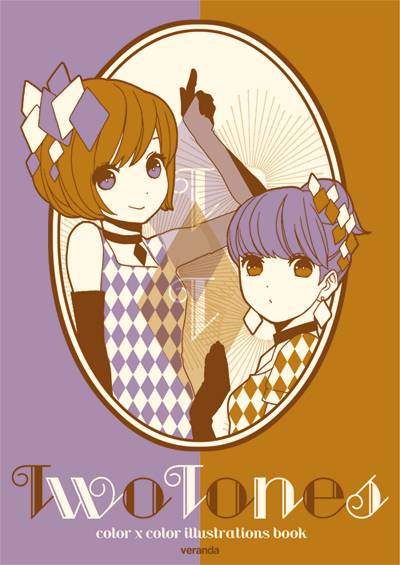 2girls, brown_eyes, brown_hair, earrings, elbow_gloves, gloves, jewelry, multiple_girls