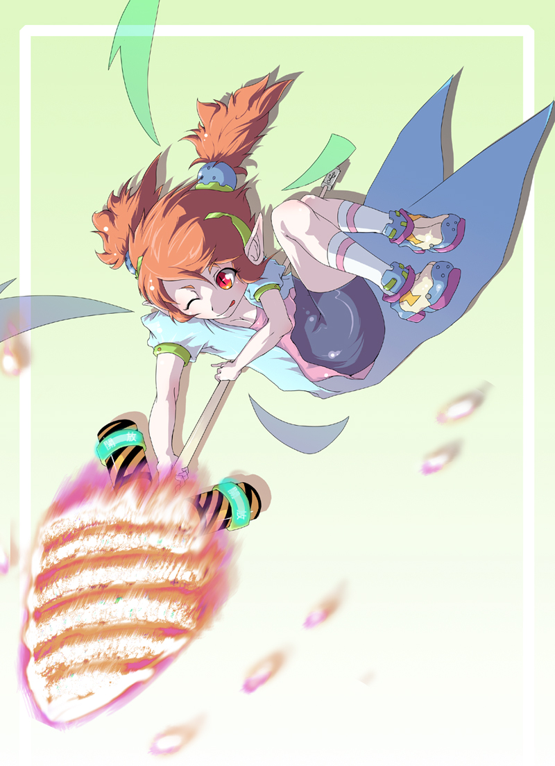 1girl, bike_shorts, cape, ce-tan, drias, drill, fairy, fire