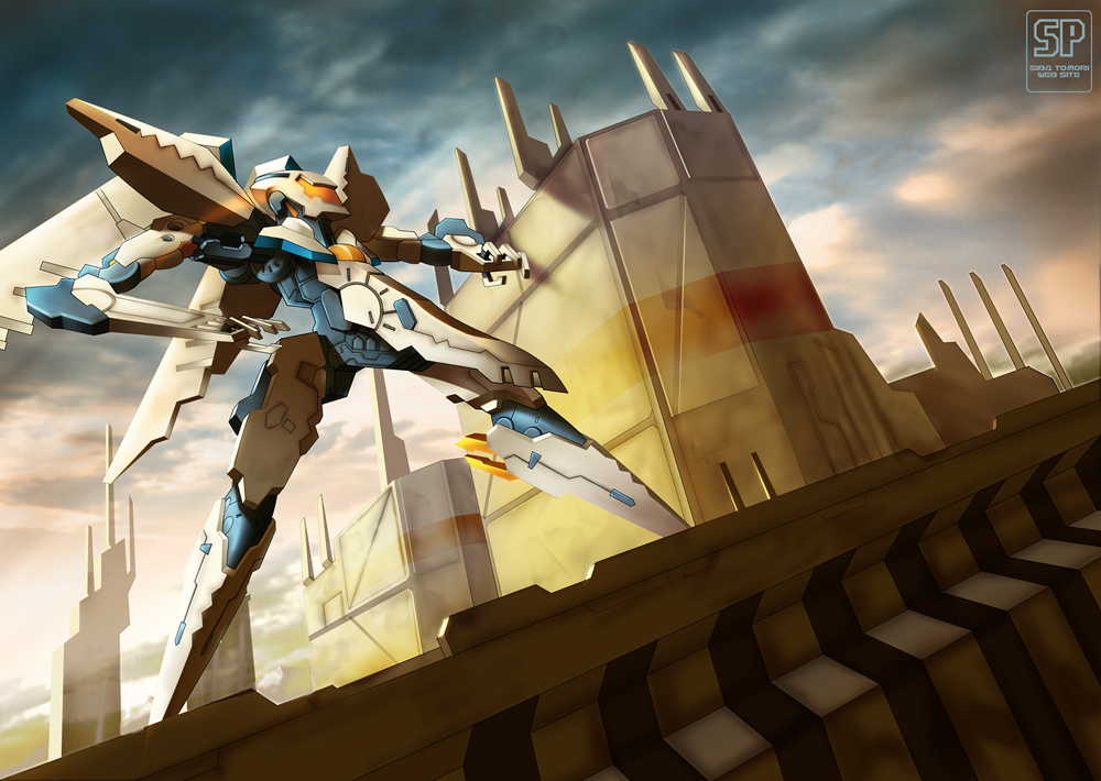 00s, konami, mecha, no_humans, shiba_tomori, solo, vic_viper, vic_viper_(z.o.e)