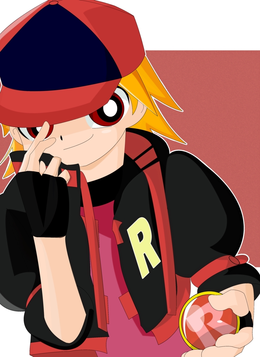 1boy, brick_(ppg), cap, fingerless_gloves, gloves, hard_brick, jacket, male