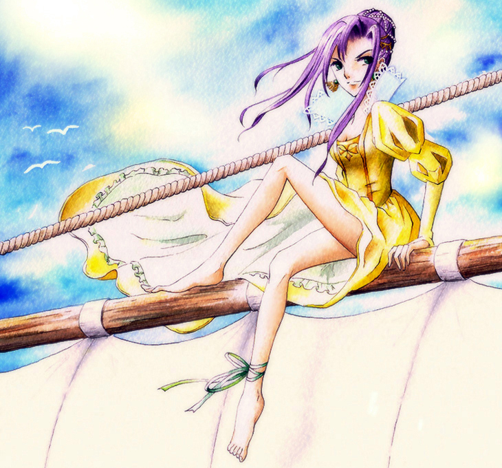 1girl, bad_anatomy, bad_feet, bad_id, barefoot, breasts, cleavage, dress
