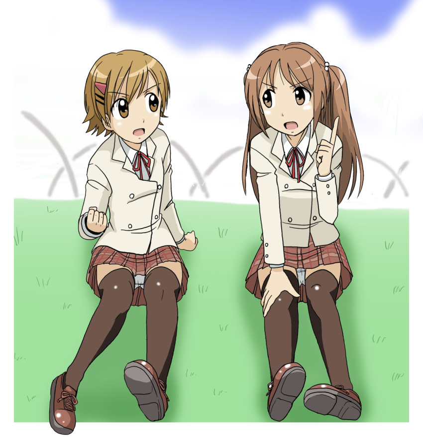 crossdressinging, highres, kakkii, mako-chan_(minami-ke), makoto_(minami-ke), minami-ke, panties, pantyshot