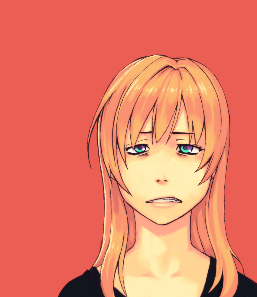 androgynous, annoyed, aqua_eyes, blonde_hair, blue_eyes, highres, long_hair, mustard_seeds
