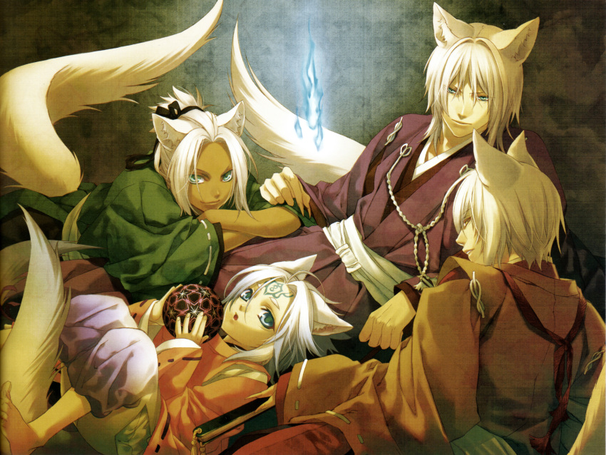 crossover, hiiro_no_kakera, hisui_no_shizuku, kazuki_yone, komura_yuuichi, mibu_katsuhiko, mibu_kotarou, oo-chan