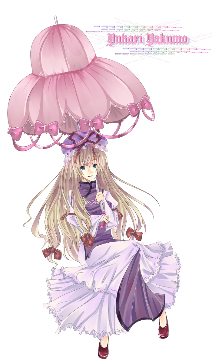 1girl, bad_id, blonde_hair, blue_eyes, chitose_mame, female, hair_ribbon, hat