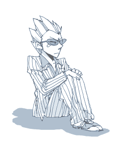 1boy, akagi, blue, hirayama_yukio, lowres, male_focus, monochrome, oekaki