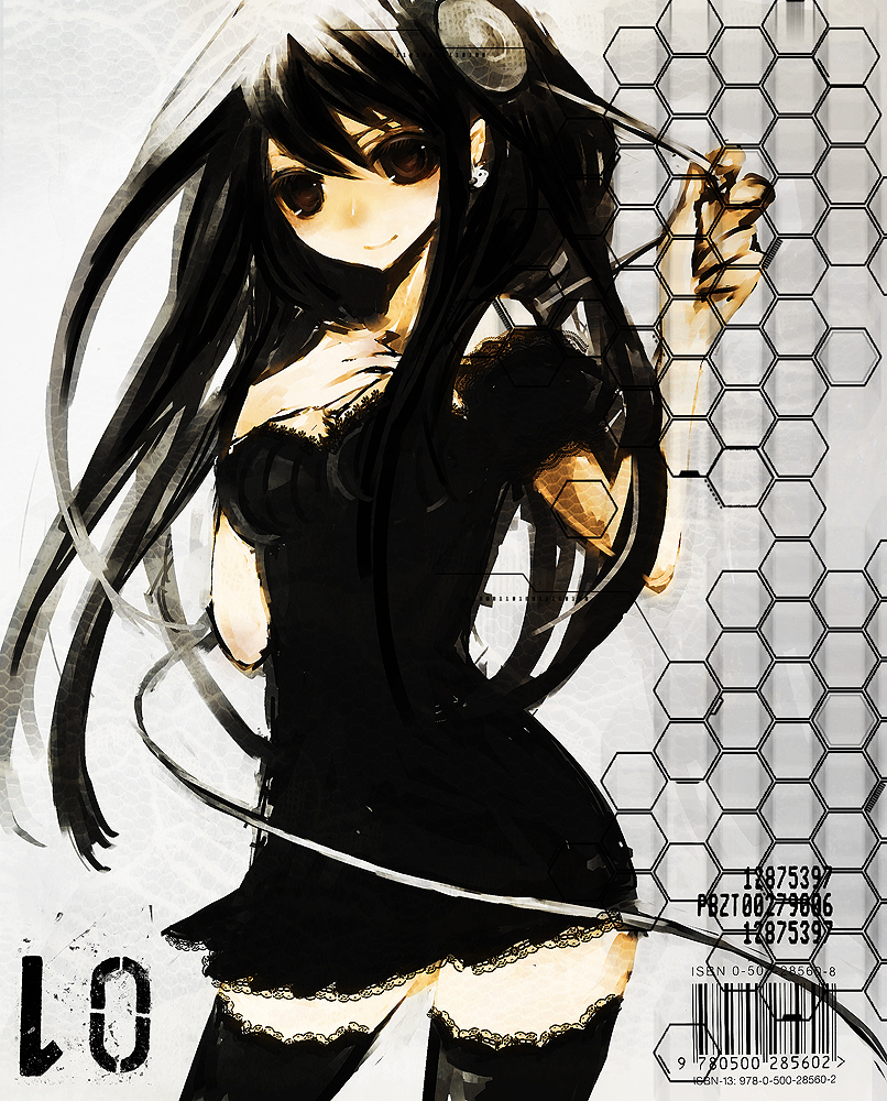 brown_eyes, duca, kuro-nanoko, long_hair, original, thigh-highs, thighhighs, zettai_ryouiki