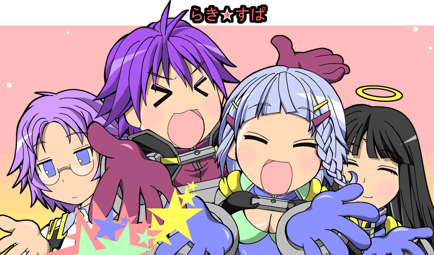 arado_balanga, banpresto, halo, latooni_subota, lucky_star, motteke!_serafuku, ouka_nagisa, seolla_schweizer