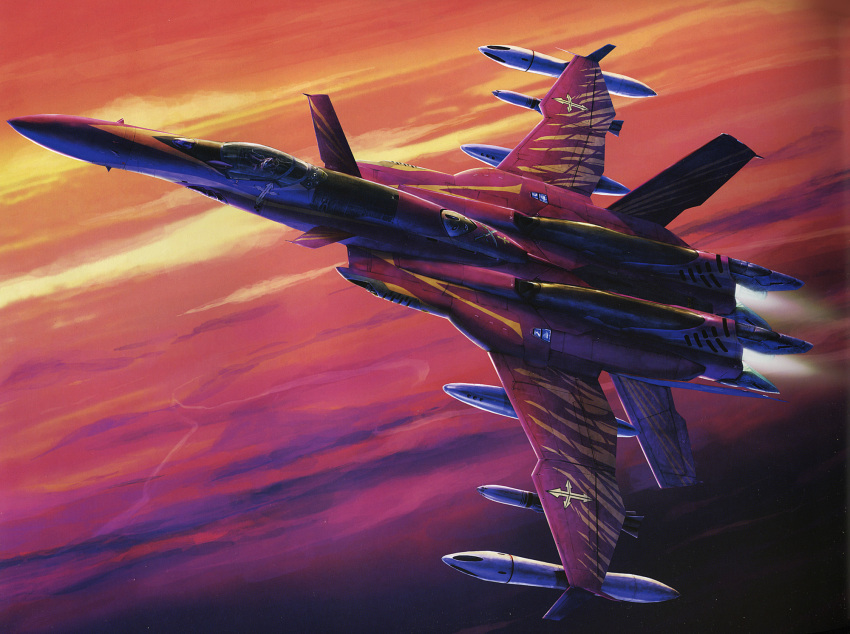 00s, aircraft, airplane, anti-u.n., canards, dusk, fighter_jet, flying