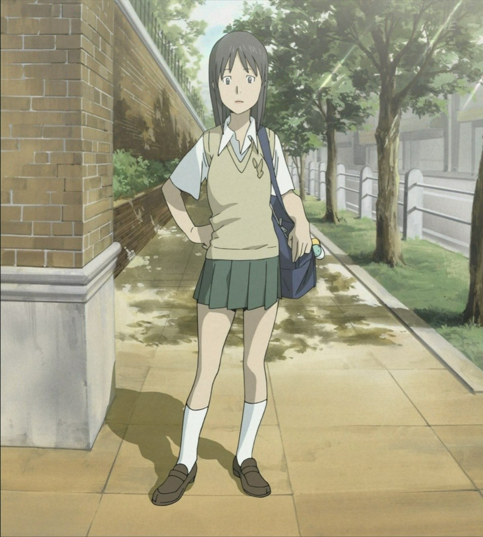 dennou_coil, harakawa_tamako, school_uniform, screencap, serafuku, sweater, sweater_vest, vest