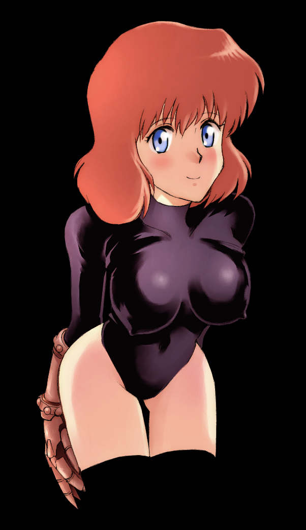 arms_behind, bent_over, blue_eyes, brown_hair, castle_of_cagliostro, clarisse_de_cagliostro, erect_nipples, gloves