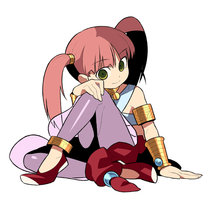 1girl, armlet, atlus, bard, bard_(sekaiju), bare_shoulders, bracelet, brown_hair