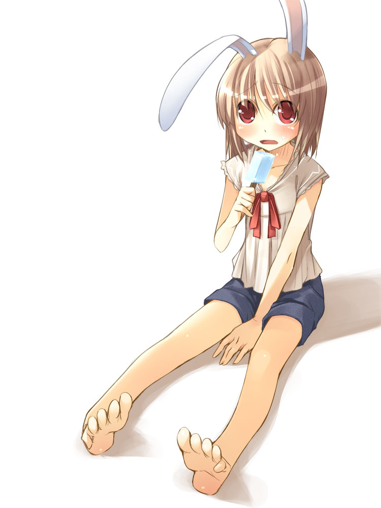 animal_ears, barefoot, feet, jirou_(chekoro), original, rabbit_ears, soles, toes