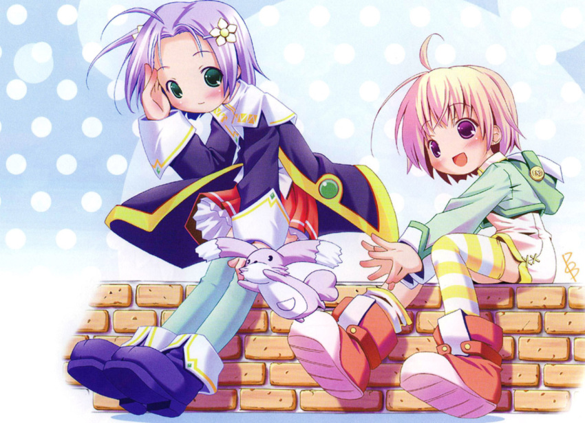 asymmetrical_clothes, crossover, dress, majokko_a_la_mode, milky_milkcock, pop, single_thighhigh, thigh-highs