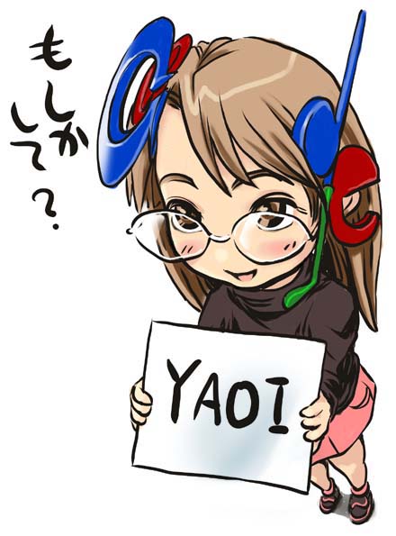 1girl, blush, female, full_body, glasses, google, google-tan, os-tan