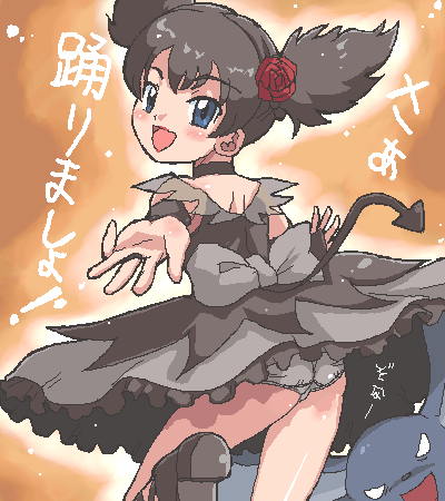 1girl, 4040_(abonriya), 4040_(artist), aliasing, black_hair, blue_eyes, blush, choker