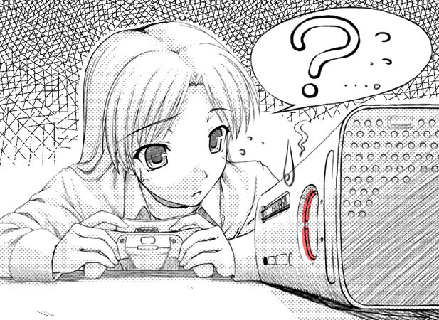 1girl, ?, death, idolmaster, kisaragi_chihaya, monochrome, nomura_teruya, red_ring_of_death