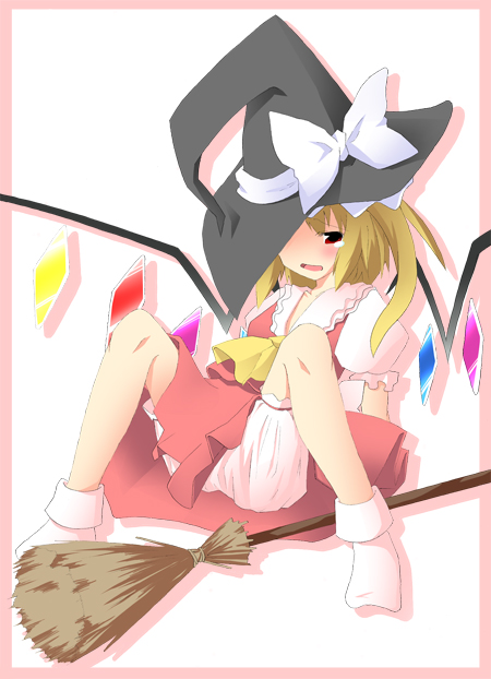 bloomers, female, flandre_scarlet, itose_ikuto, tears, touhou, underwear