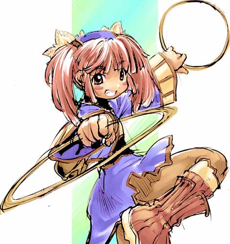 1girl, boots, dewprism, jewelry, knee_boots, lowres, mint_(dewprism), myuracchi_(ayashii_hon'ya)
