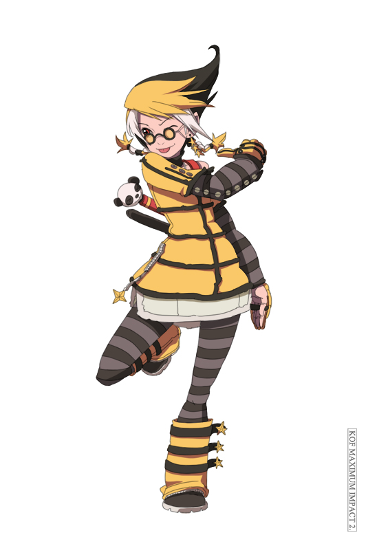 1girl, braid, glasses, king_of_fighters, king_of_fighters_maximum_impact, kof:_maximum_impact, legs, nagase