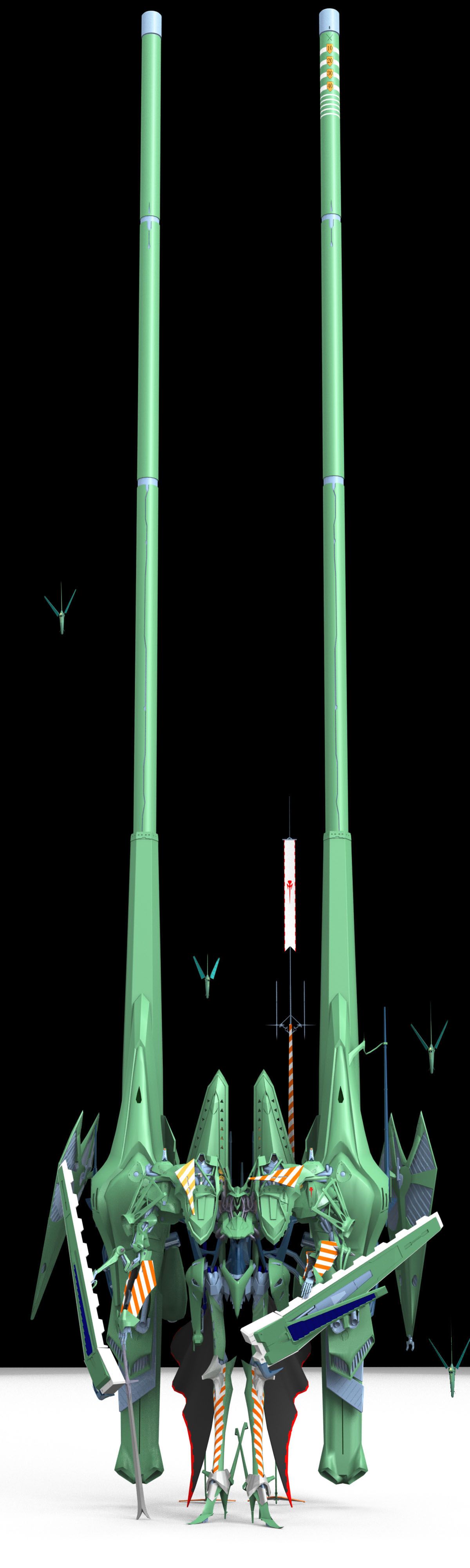 absurdres, five_star_stories, green_left, highres, jagd_mirage, jagd_mirage_green_left, jagt_mirage, long_image