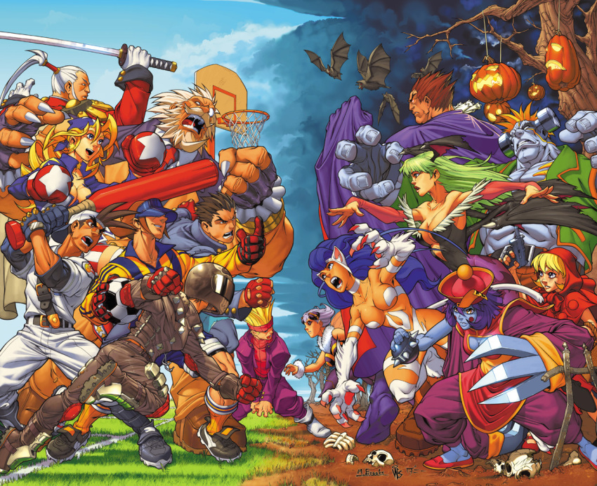 6+boys, 6+girls, :d, angry, animal_ears, backwards_hat, ball, bandanna