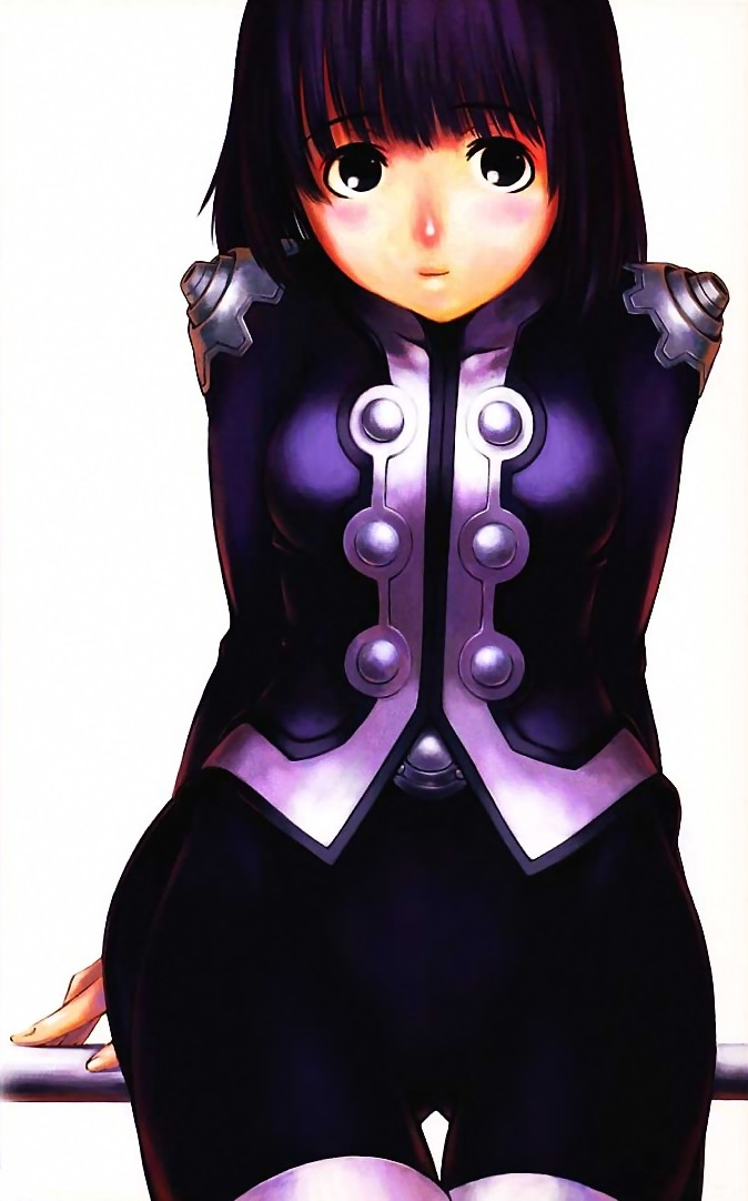 1girl, black_eyes, black_hair, blush, buttons, double-breasted, kitaooji_hanabi, looking_at_viewer