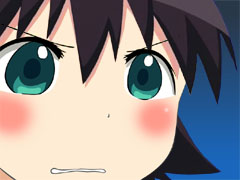 azumanga_daioh, green_eyes, gununu, lowres, osu!_(game), parody, takino_tomo