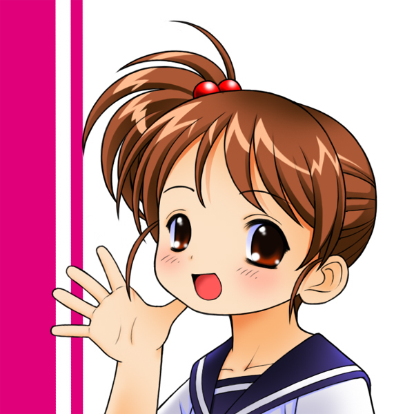 kusunoki_masashige, kyon_no_imouto, ponytail, school_uniform, serafuku, side_ponytail, suzumiya_haruhi_no_yuuutsu