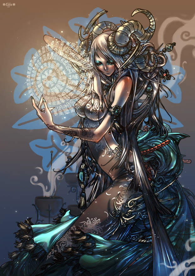 0effe0, effe, elf, horns, long_hair, pointy_ears