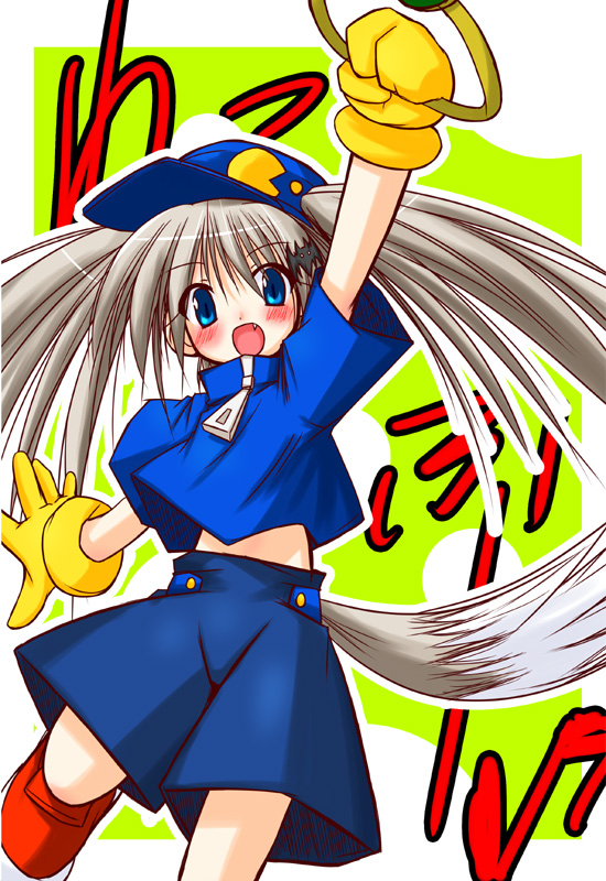 blue_eyes, cosplay, fang, gloves, hat, kaze_no_klonoa, klonoa, klonoa_(cosplay)