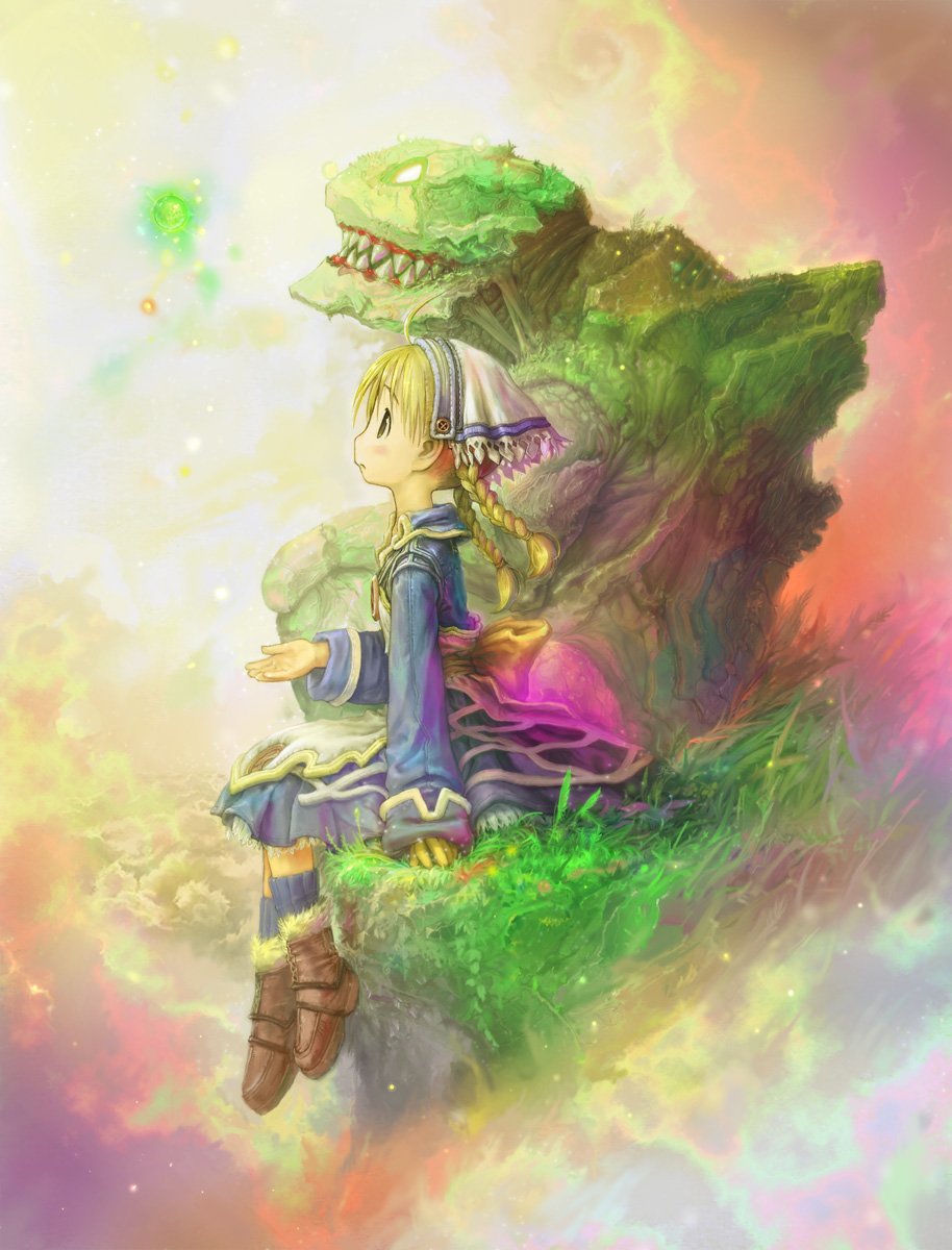 braid, dorothy_(over_zenith), headdress, highres, monster, over_zenith, tsukushi_akihito, twin_braids