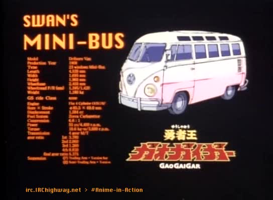 90s, car, ground_vehicle, mecha, motor_vehicle, no_humans, screencap, swan's_minibus