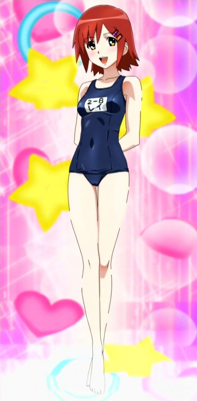 highres, midorikawa_nanako, name_tag, nhk_ni_youkoso!, one-piece_swimsuit, school_swimsuit, screencap, star, stitched, swimsuit
